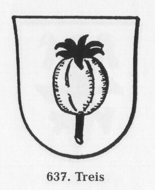 Siegel des Caspar Treis, ein Granatapfel